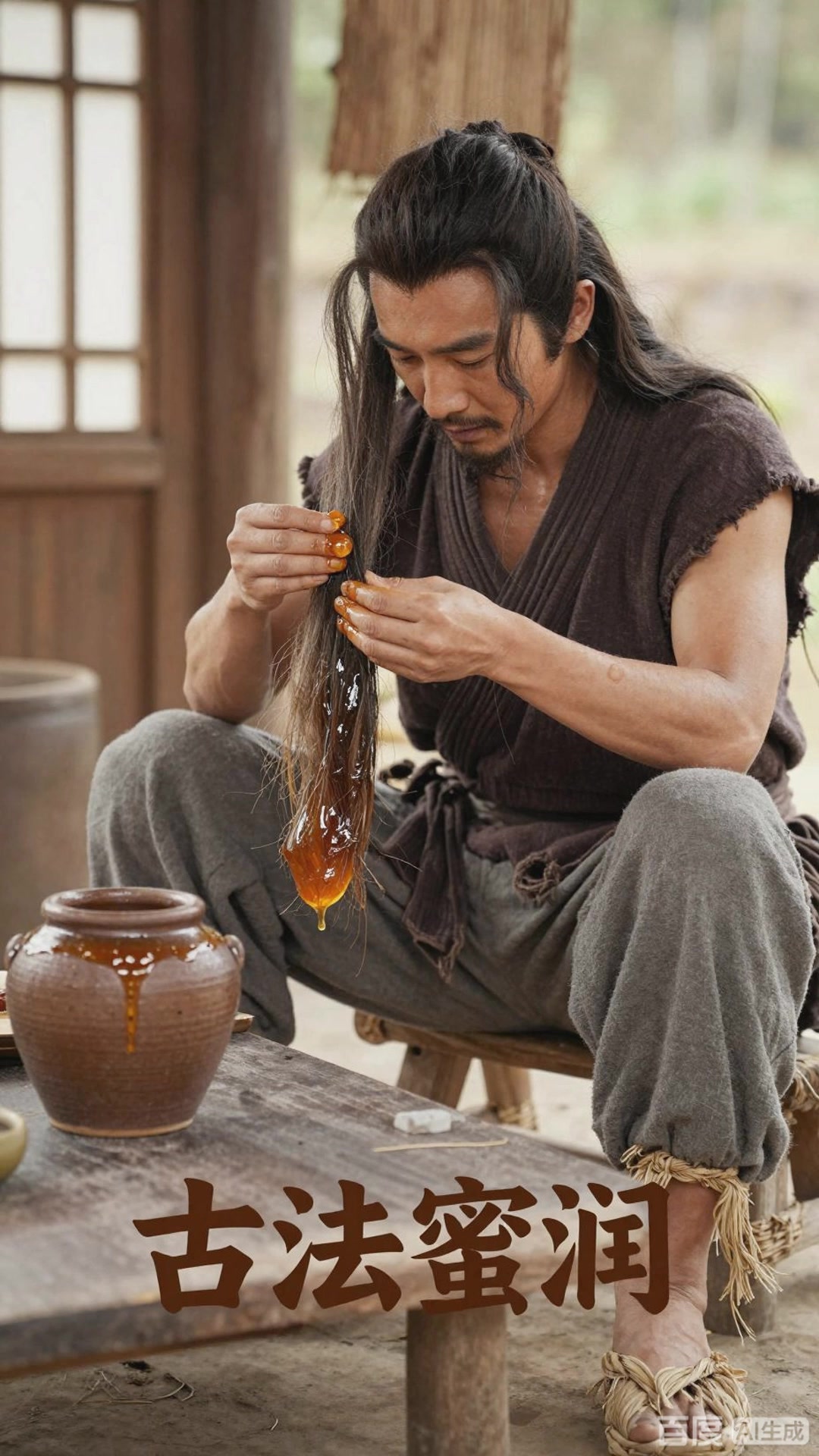 古人护发防干枯？蜂蜜护发干枯改善。