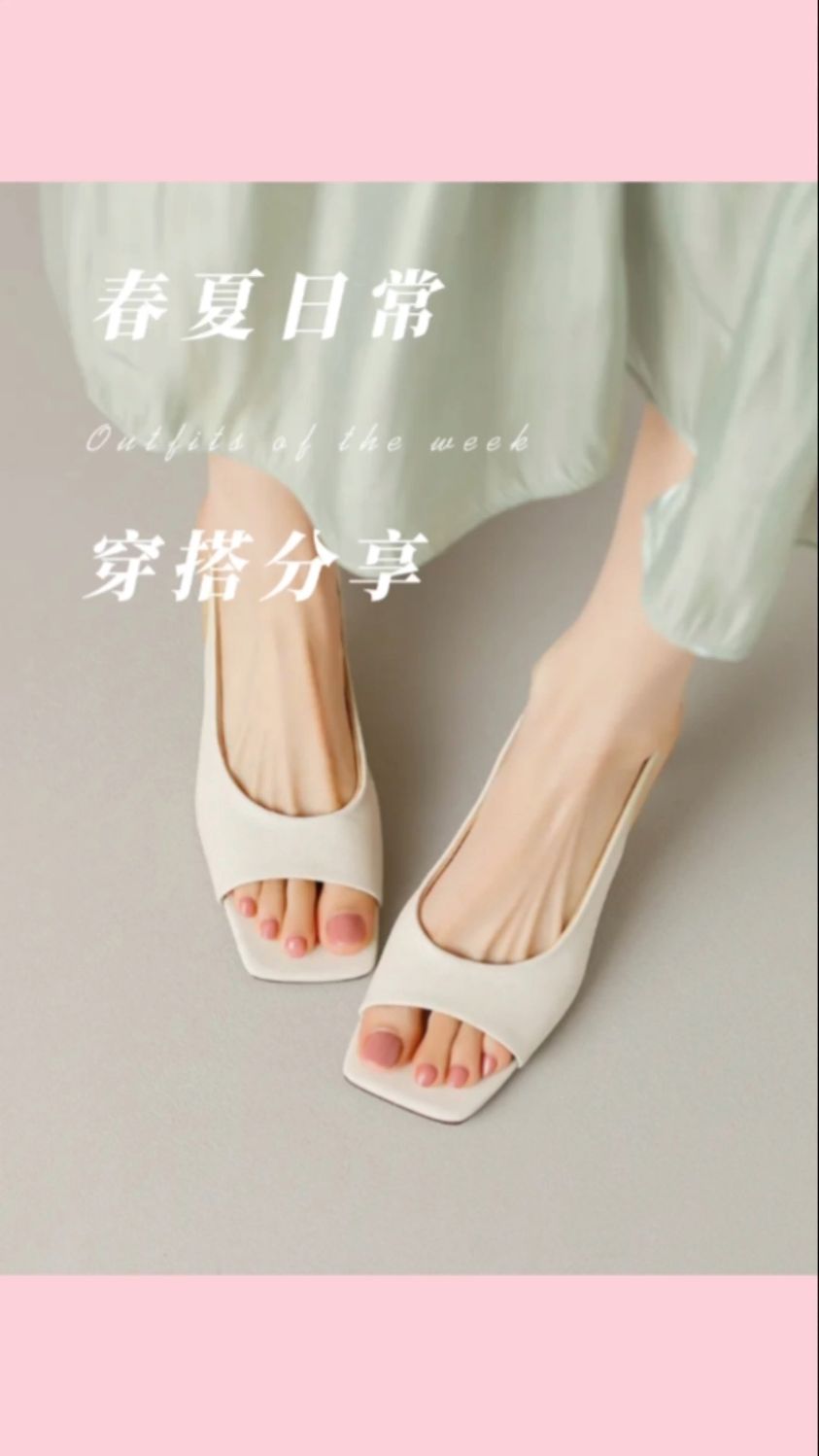 2025夏新款鱼嘴凉鞋,仙女风细跟,舒适又抢眼