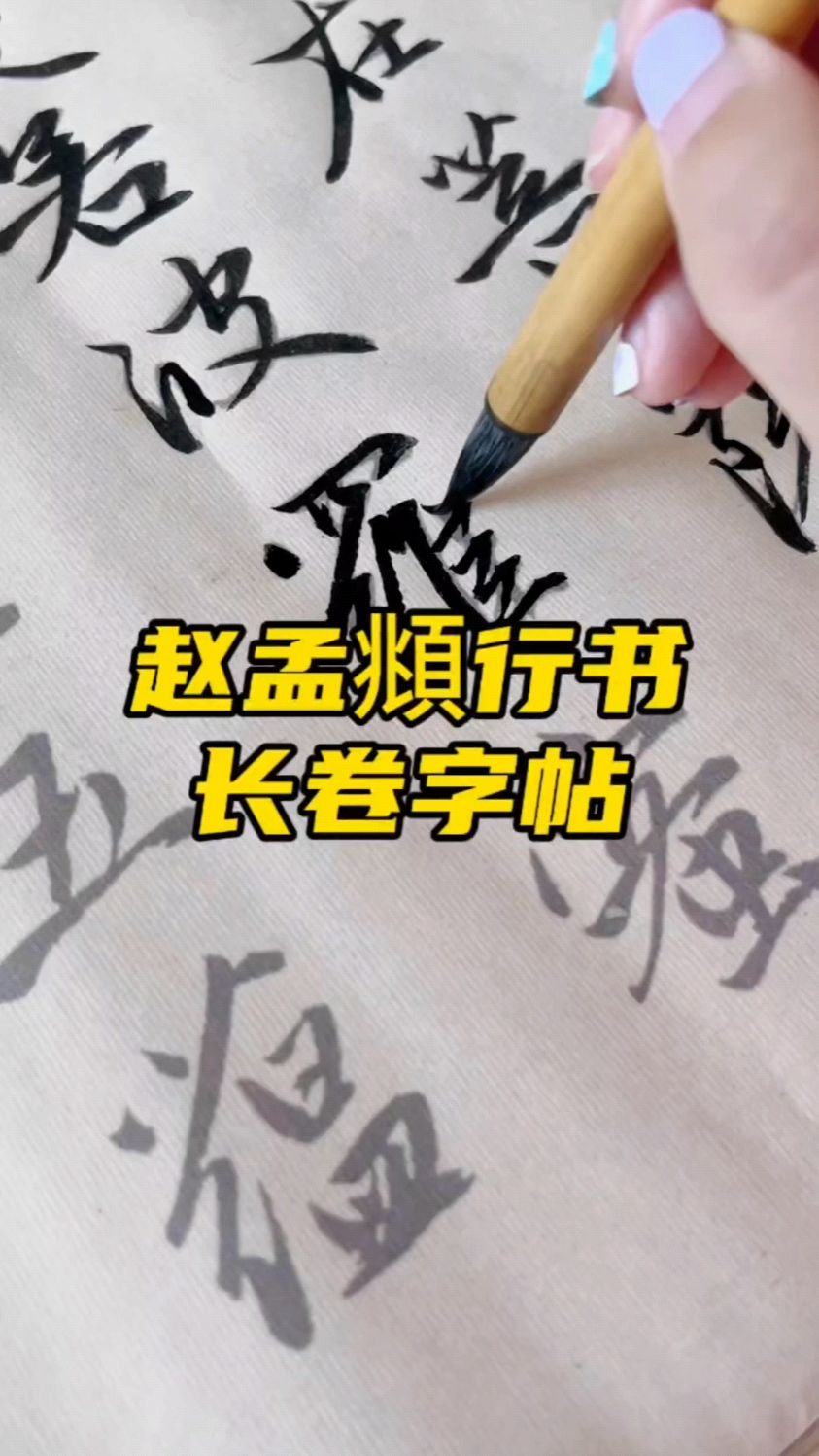 赵孟行书般若波罗蜜多心经长卷