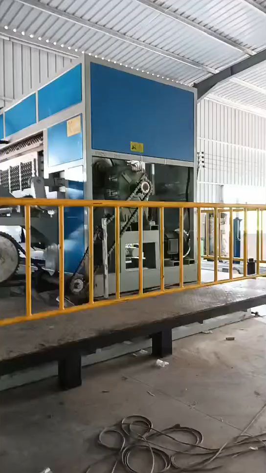 鸡蛋托生产线工作视频