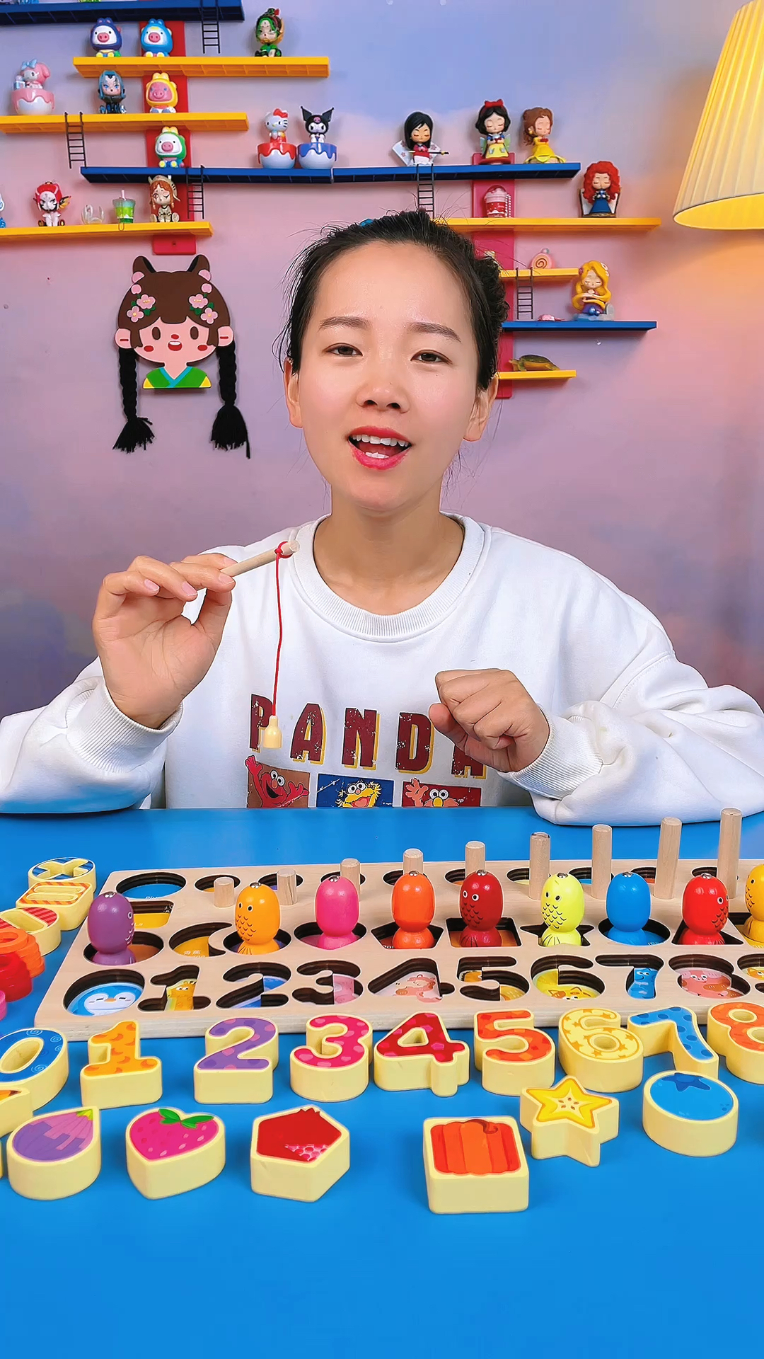 趣味对数板玩具,还可以玩钓鱼的游戏