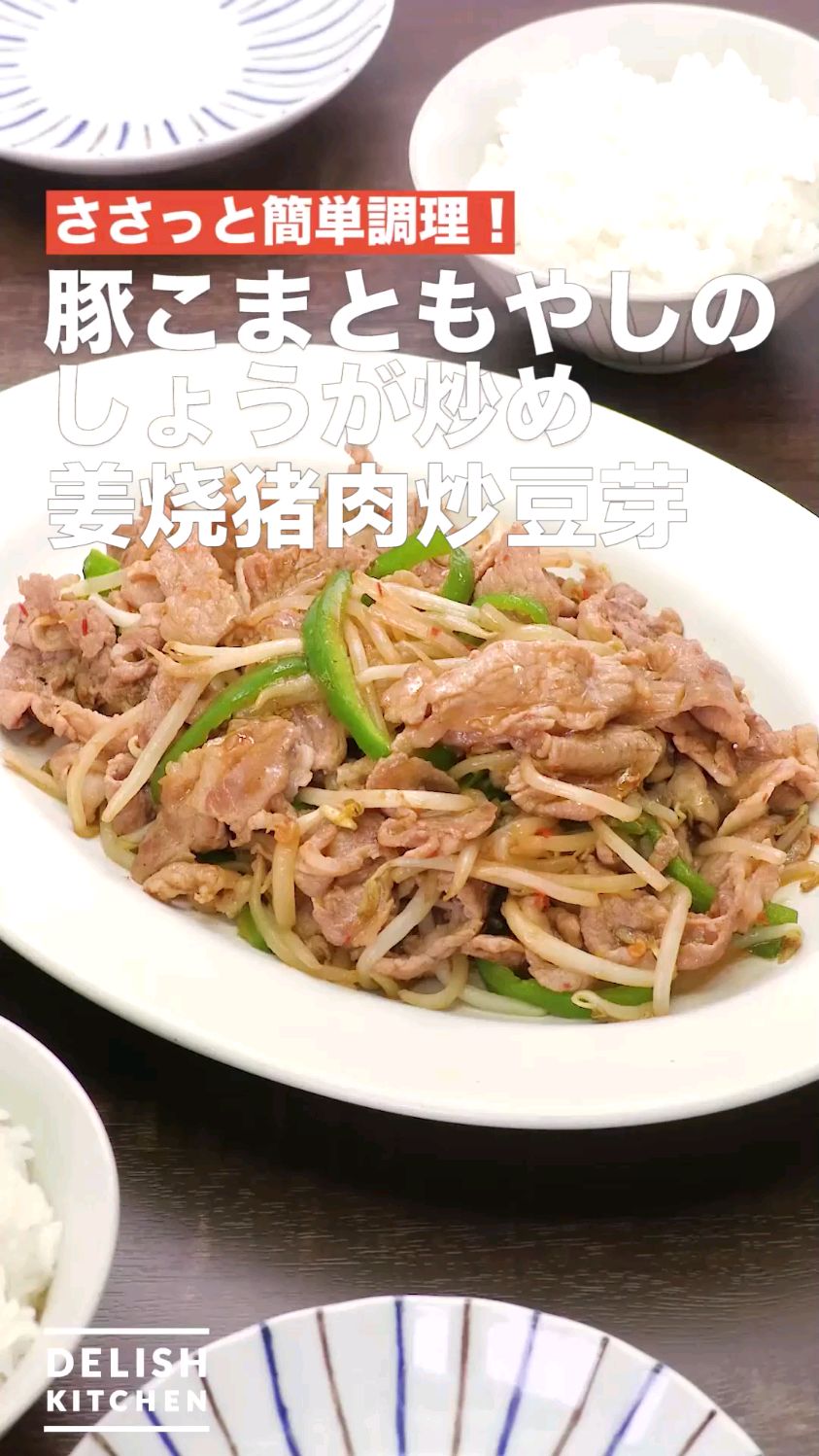 姜烧猪肉炒豆芽 一锅到底热炒菜食谱