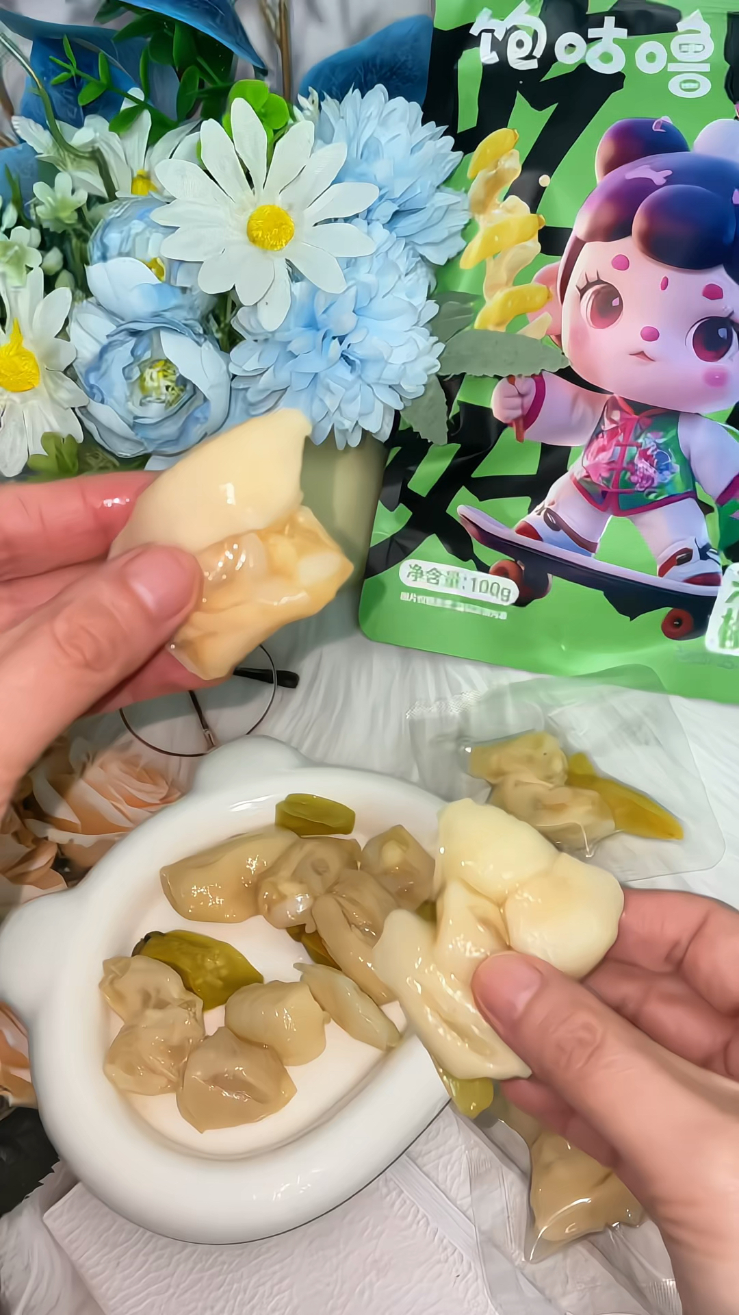 饱咕噜 泡椒鸡脚筋即食鸡爪享无骨鸡爪网红爆款懒吃零食D