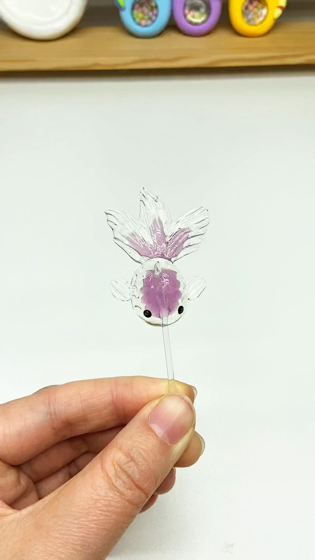 透明粘土小金鱼教程