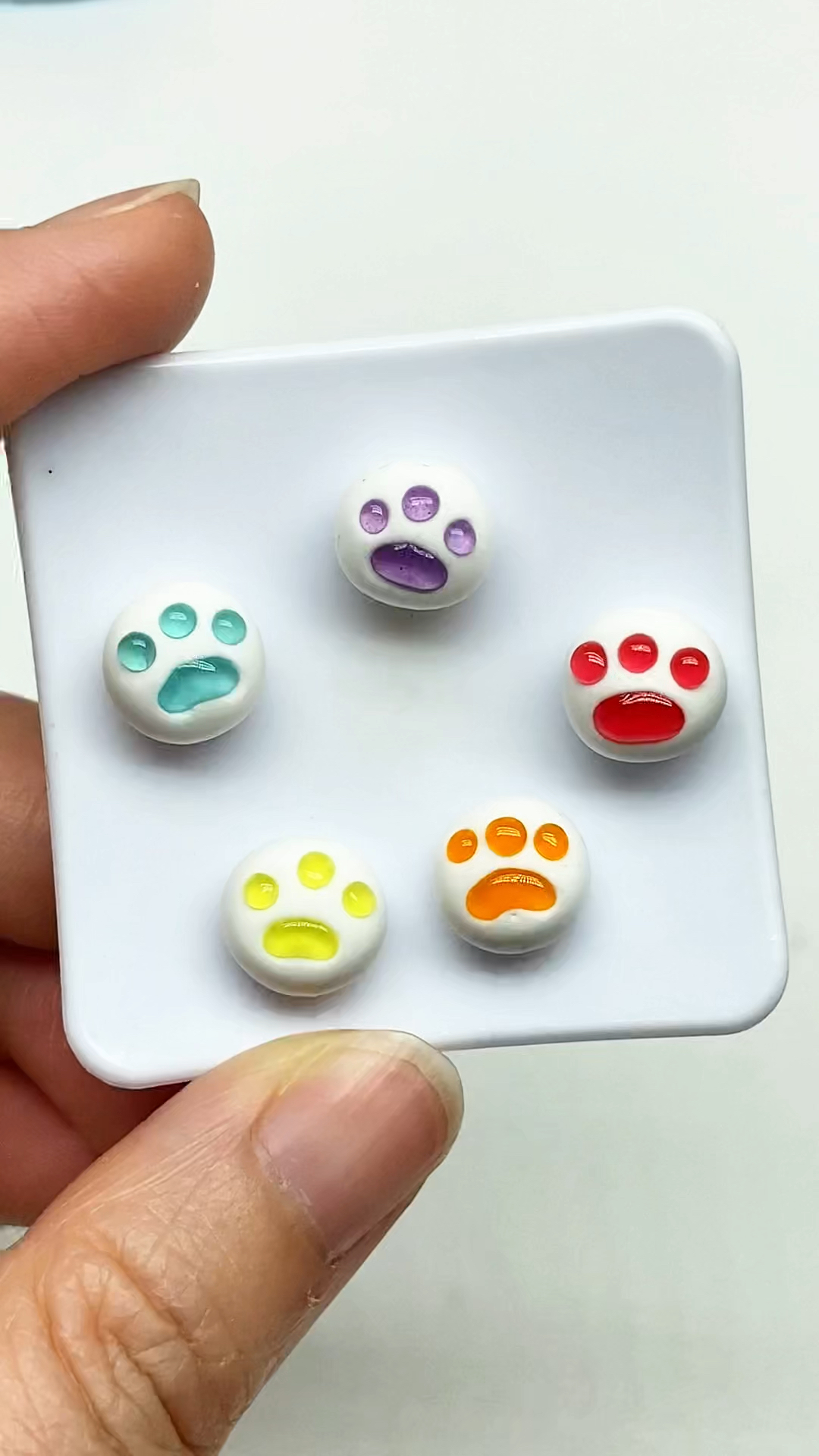粘土猫爪棉花糖教程