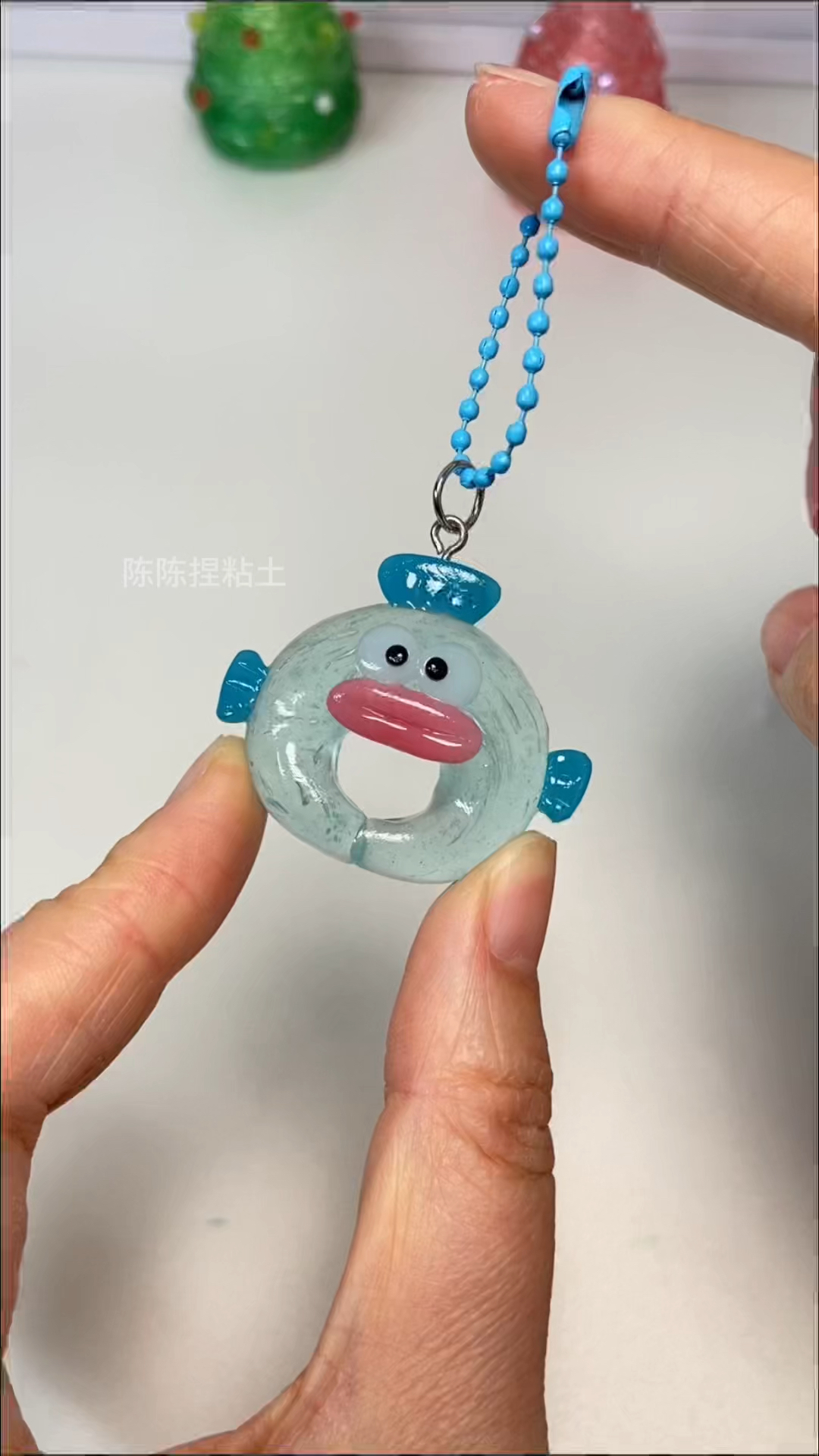 透明粘土小丑鱼挂件教程