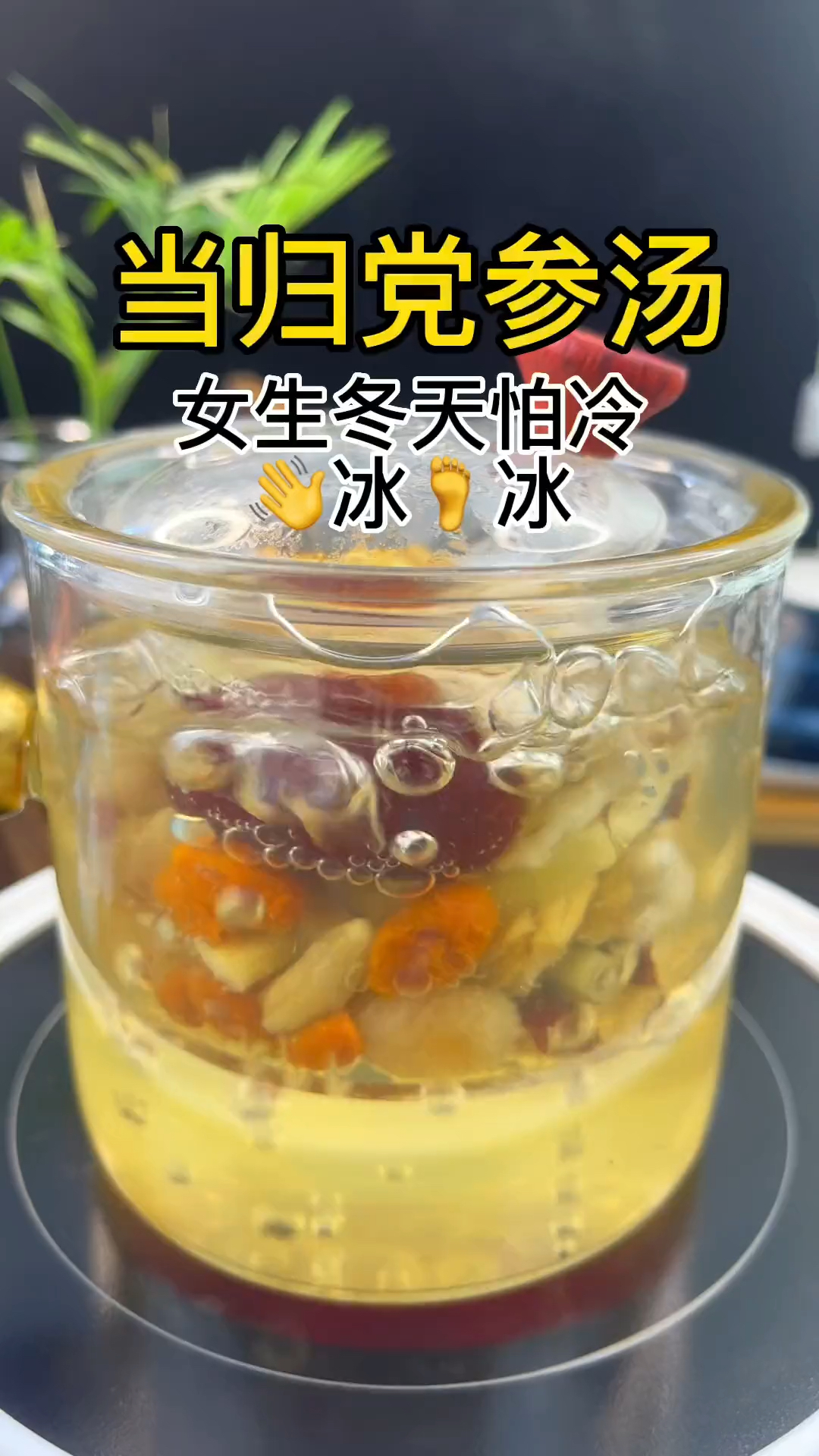 当归和党参是一对,搭配煮水喝,身体好,生病少,享生活,稳春天