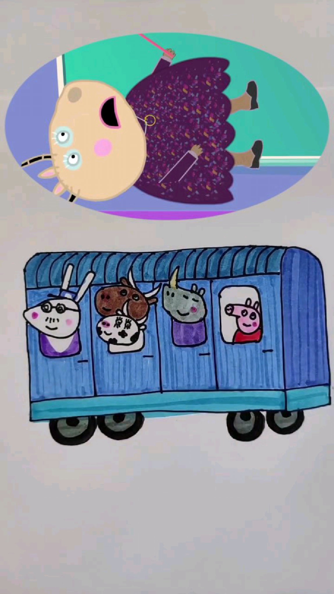 小猪佩奇的简笔画