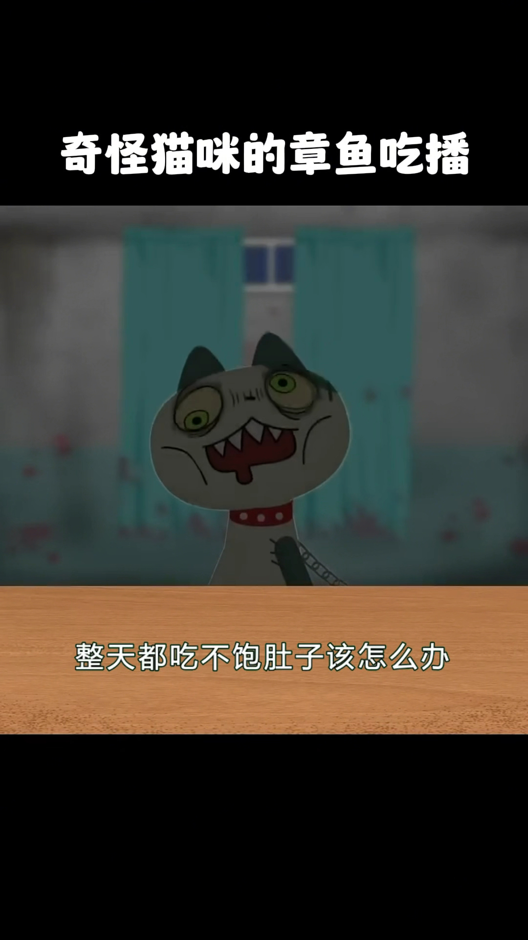 奇怪猫咪的八爪鱼吃播！