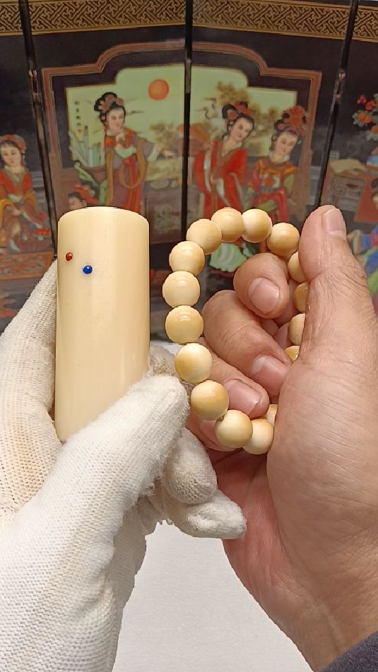 文玩骨头手串如何盘玉化通透 ？