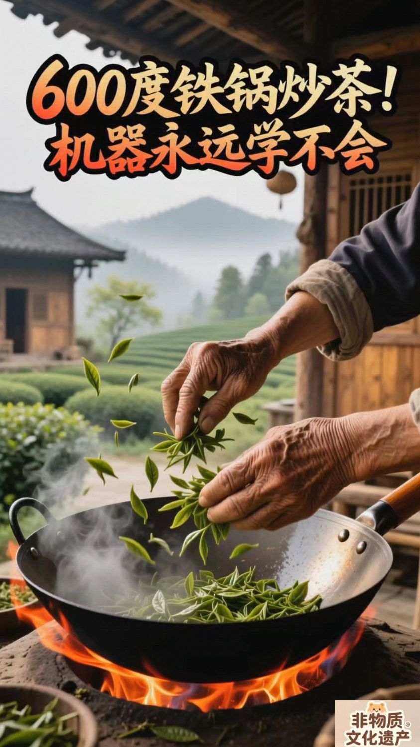 传承600年的古法炒茶,感受茶香飘逸的魅力!