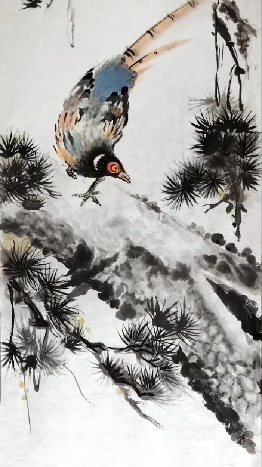 王雪涛大师“松雉图”研学(上官天遐教你画国画)
