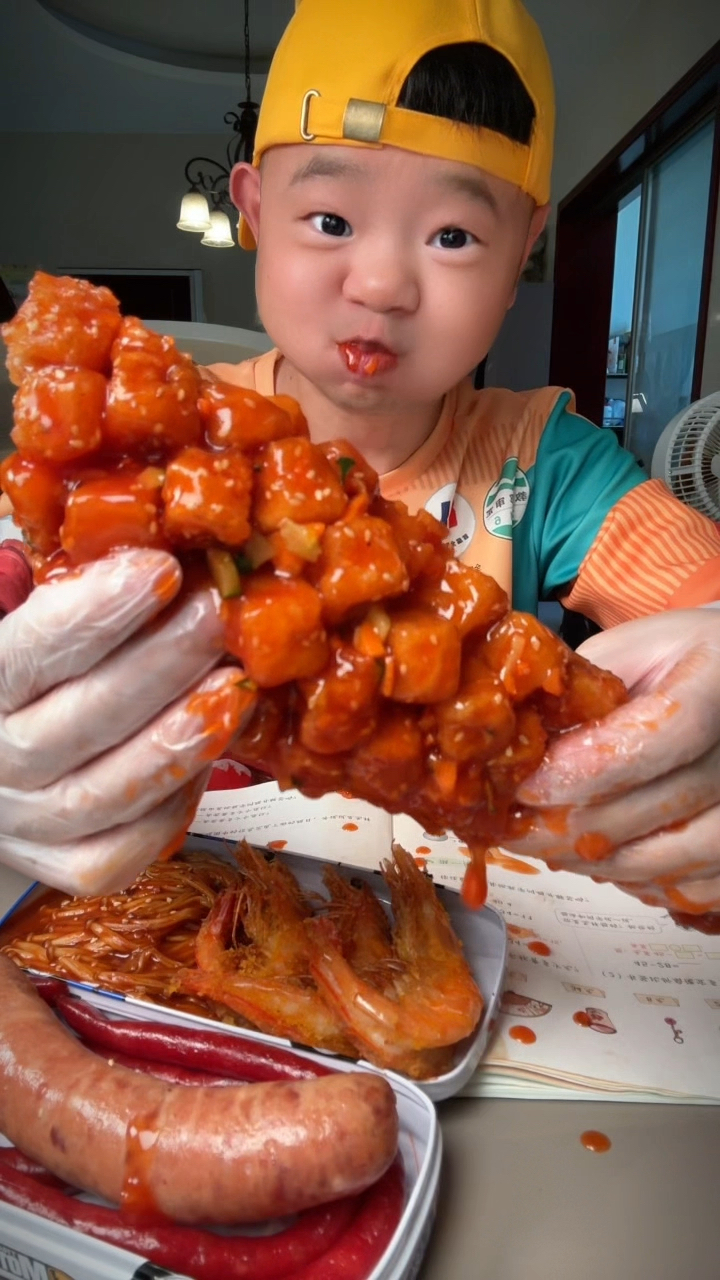 干饭时间到~ #松鼠鱼#小腊肠#肉肠#金针菇