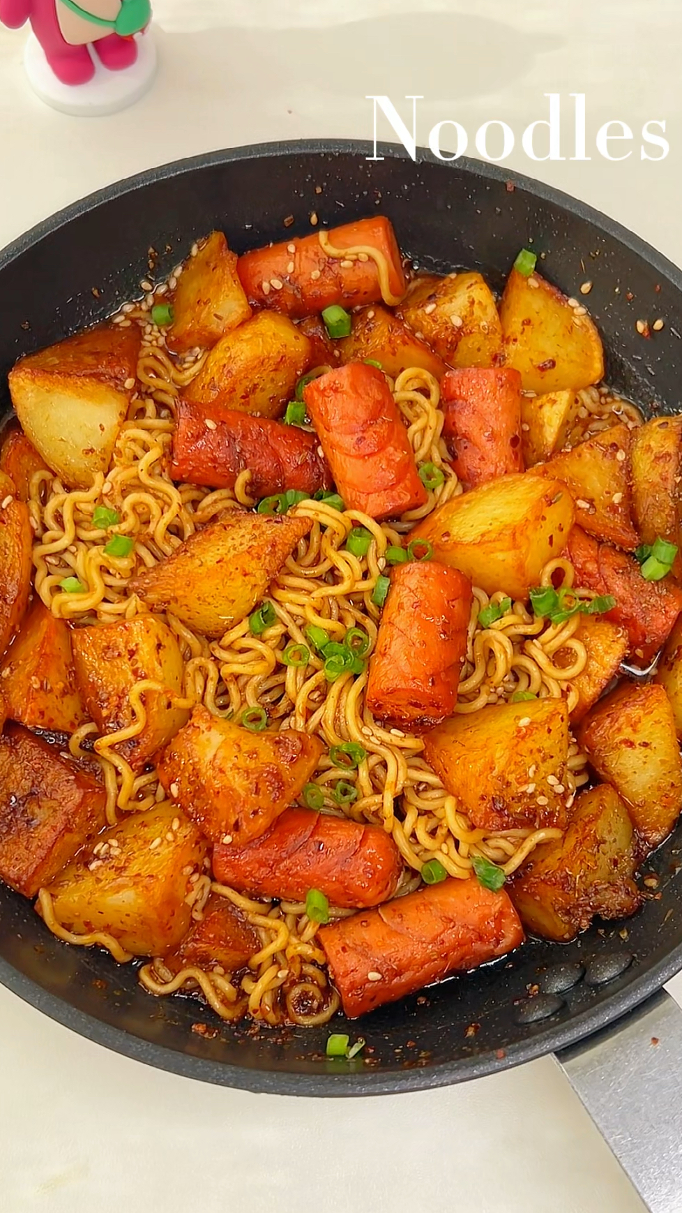 求你们一定要试试这个孜然火腿土豆拌面！巨香！