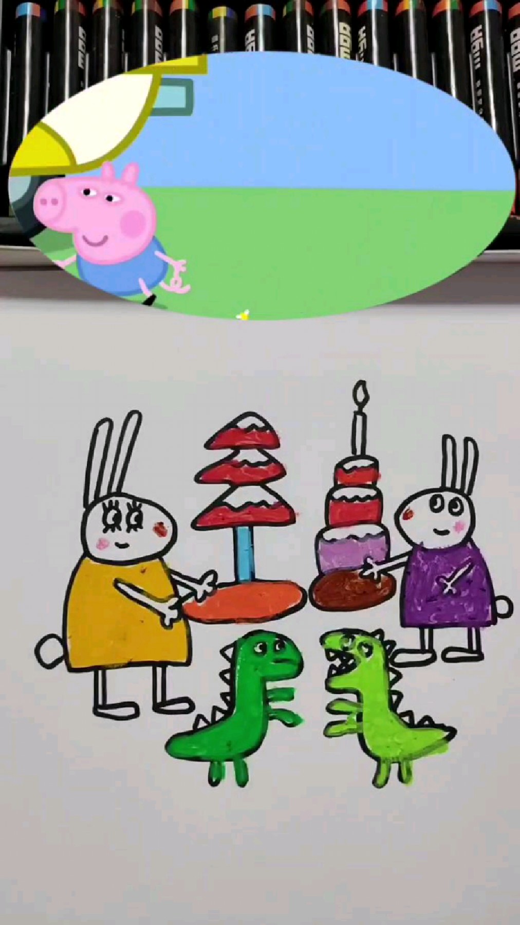 小兔瑞贝卡创意简笔画
