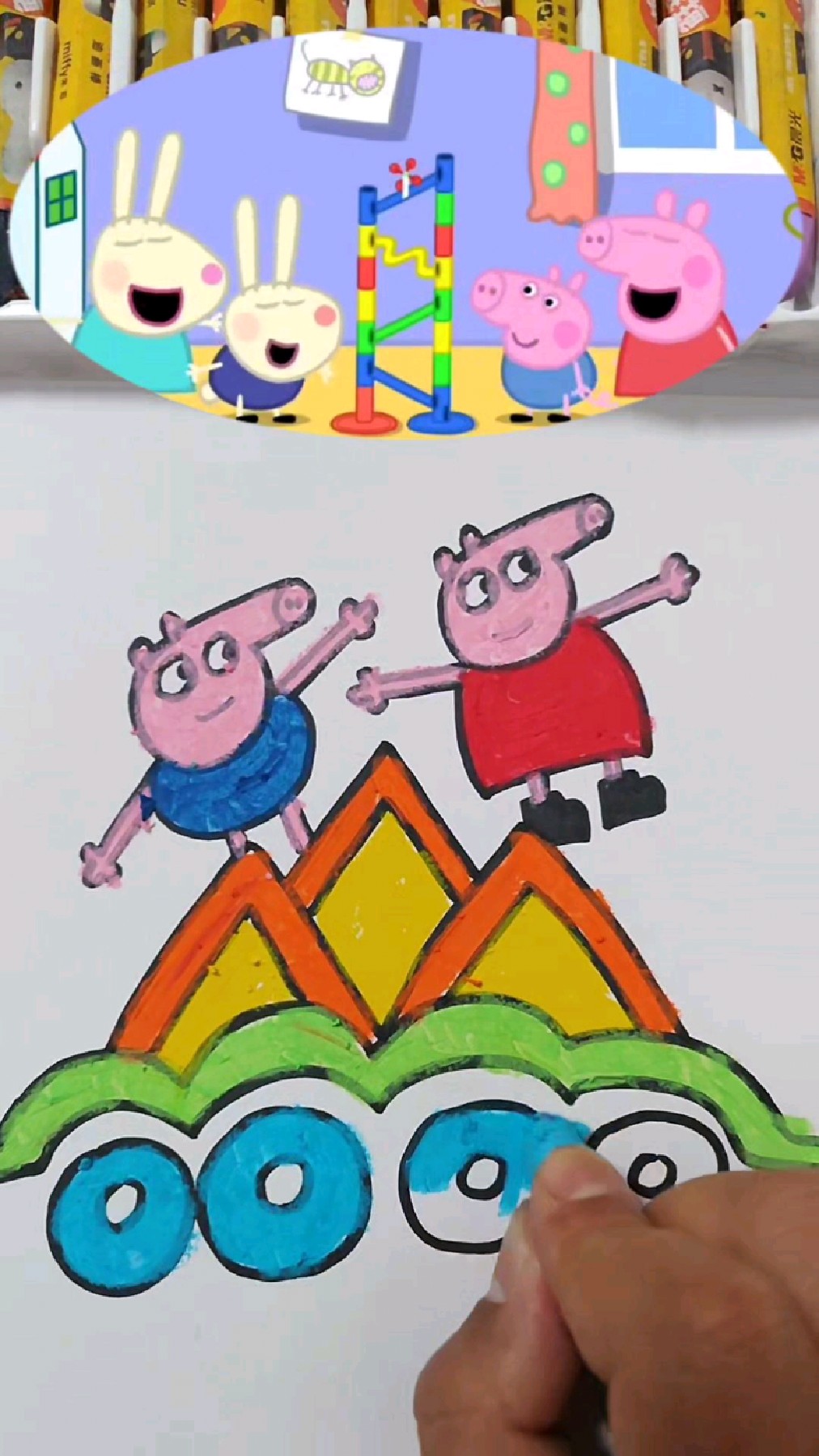 创意手绘简笔画小猪佩奇