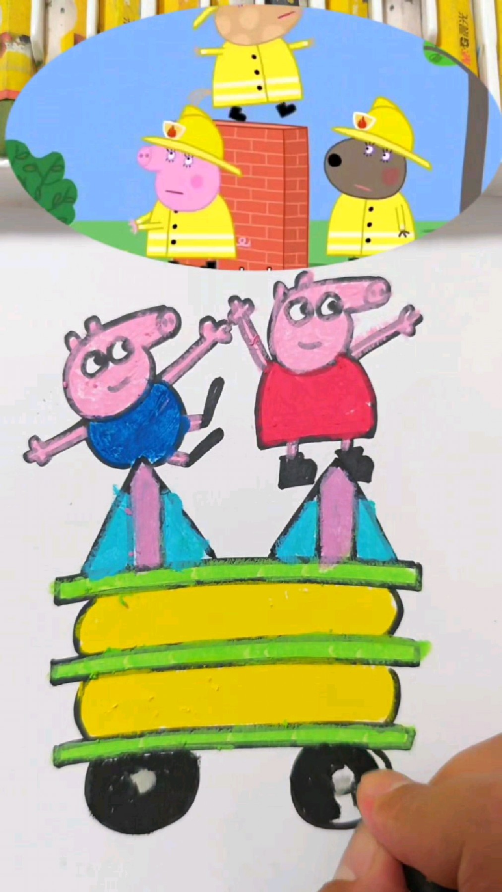 创意手绘简笔画小猪佩奇