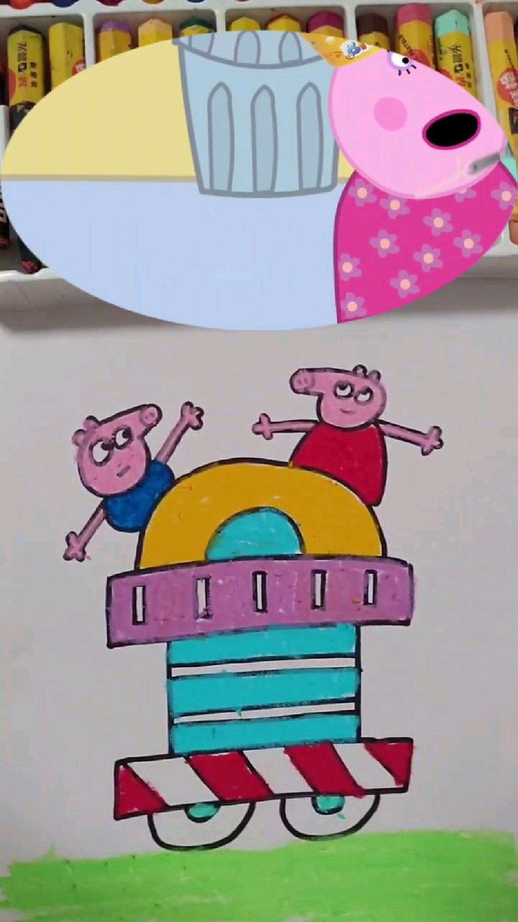 小猪佩奇创意简笔画