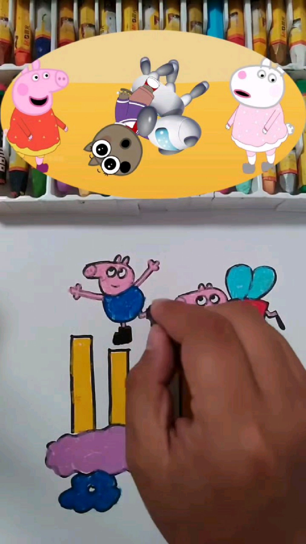 小猪佩奇创意手绘
