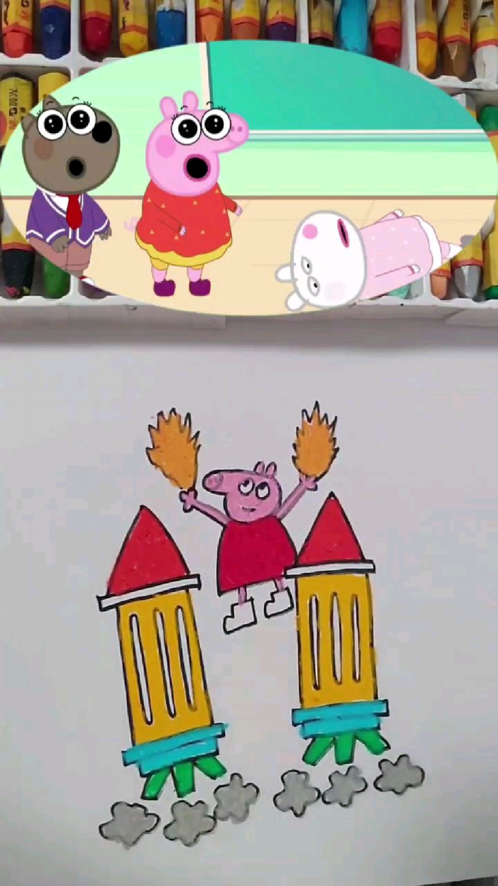 小猪佩奇创意简笔画