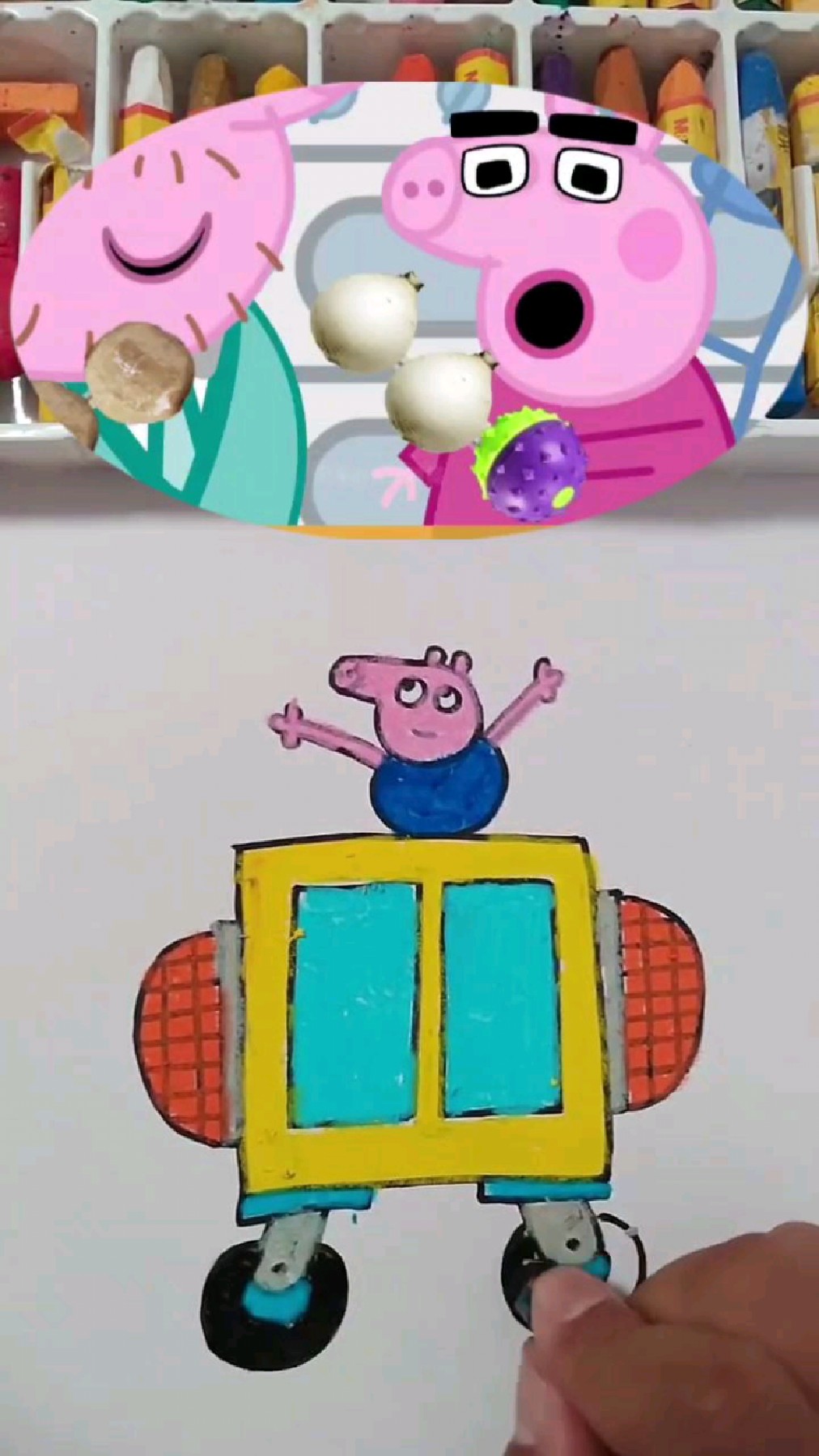 小猪乔治手绘简笔画