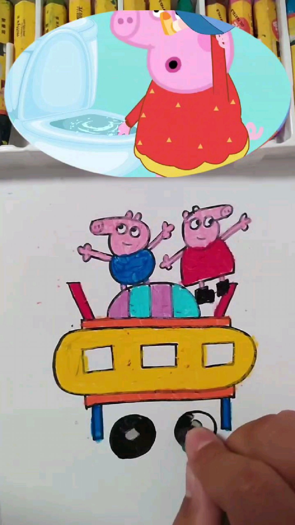 小猪佩奇创意简笔画