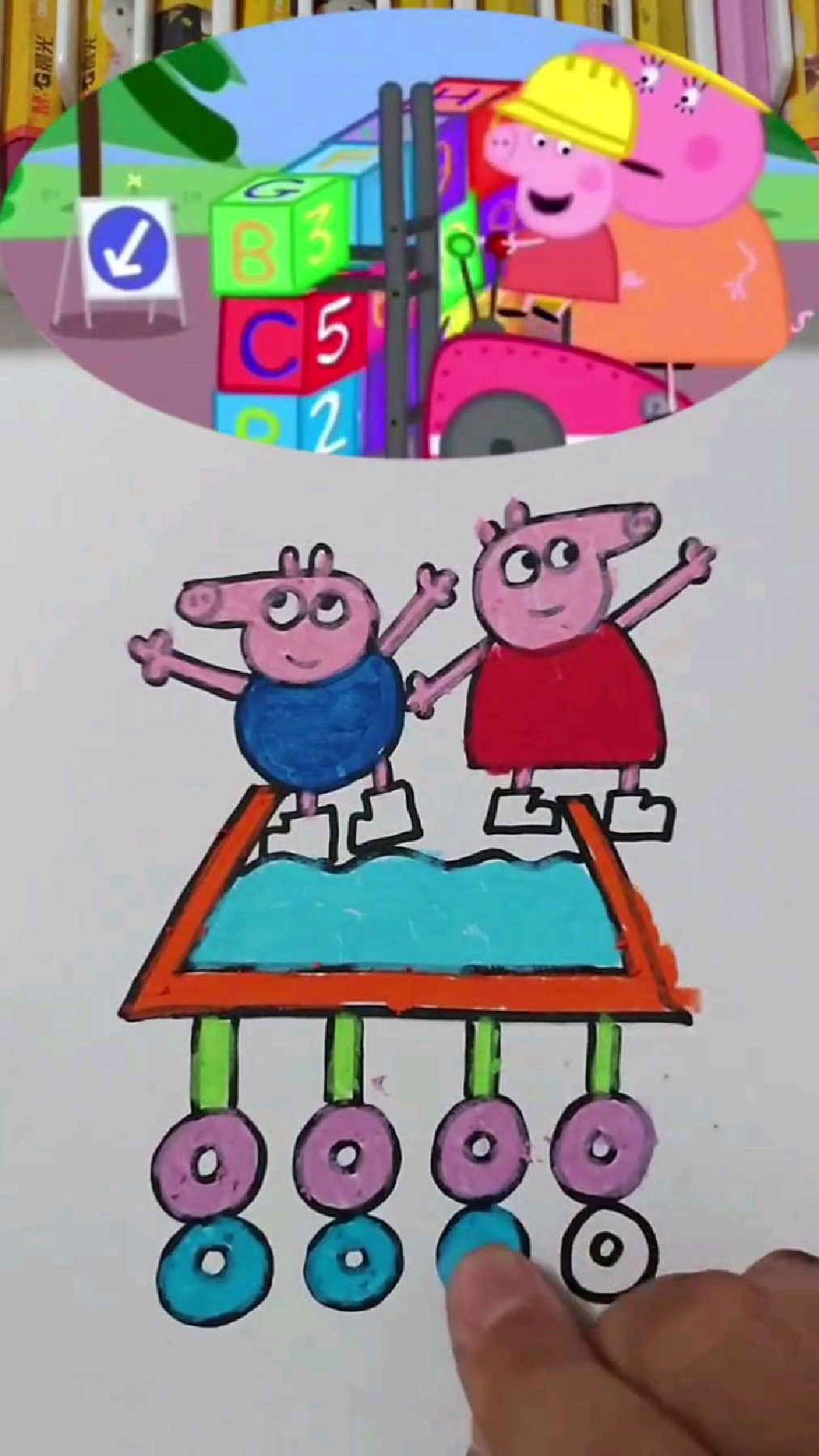创意手绘简笔画小猪佩奇