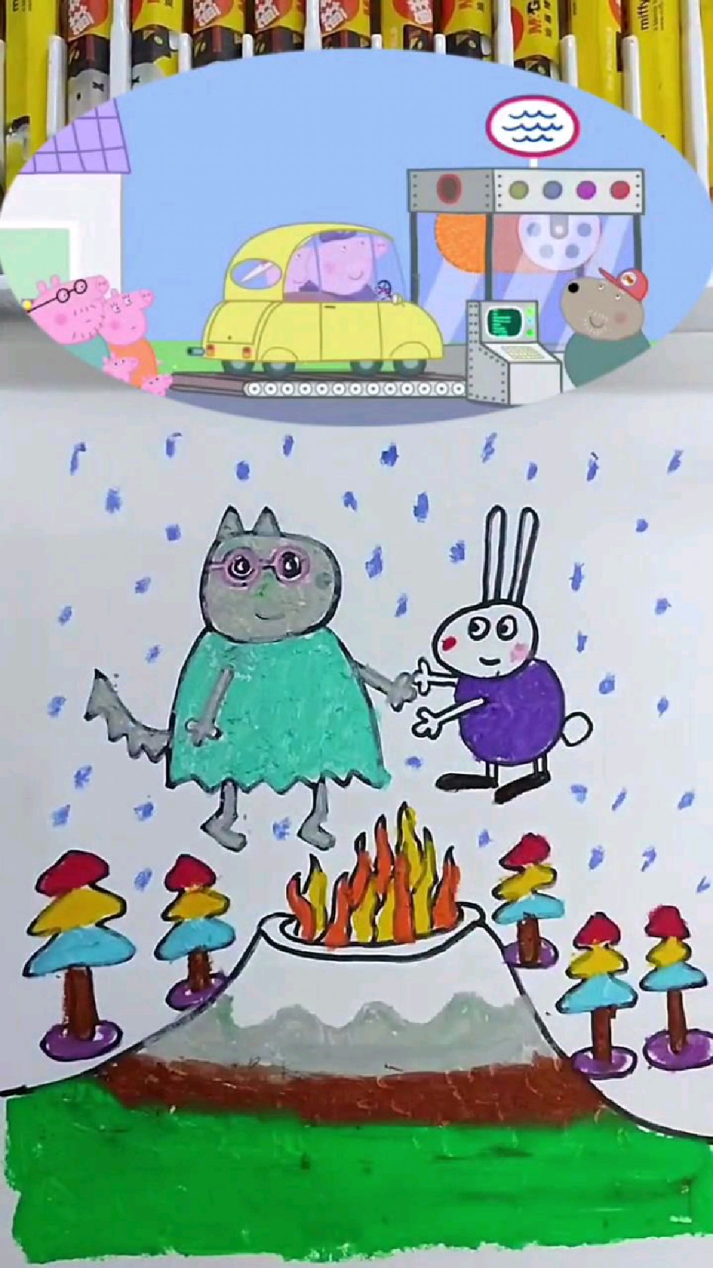 小兔瑞贝卡手绘简笔画