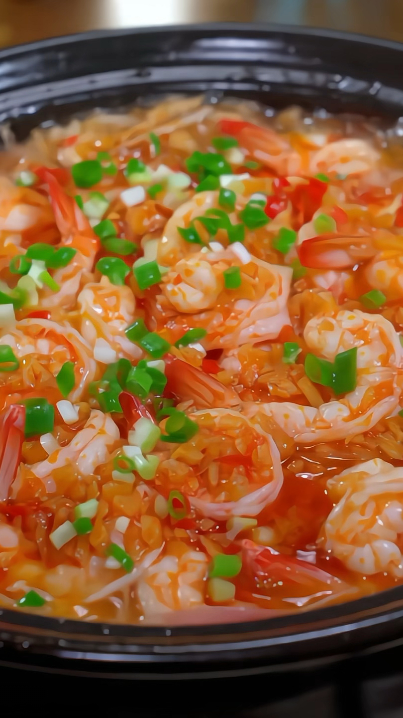 每个星期都要做的蒜蓉粉丝虾,蒜香浓郁,粉丝吸饱汤汁