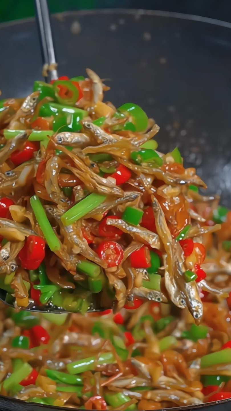 非常好吃的辣椒炒小鱼小虾,酥香入味下酒又下饭