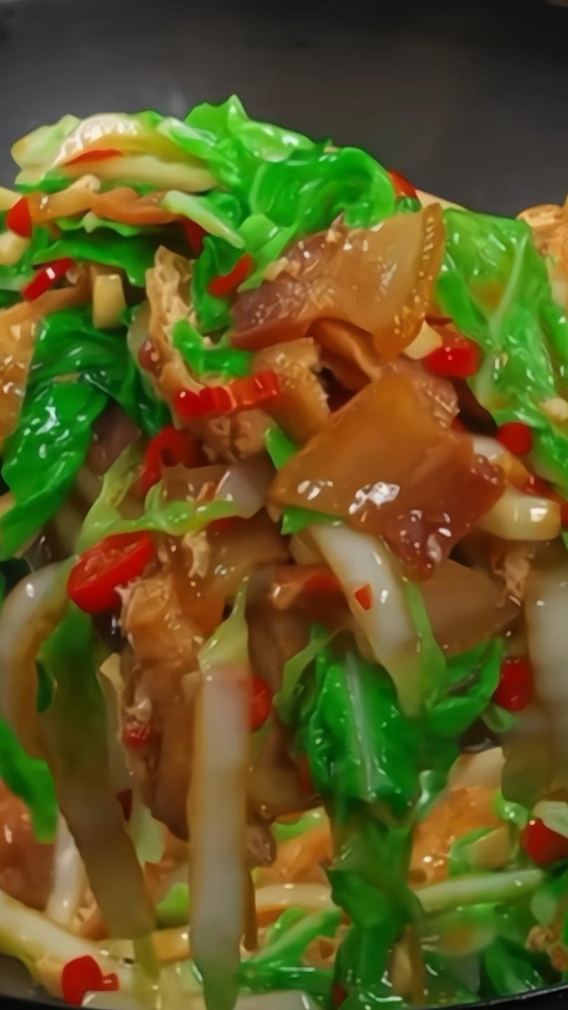 简单又好吃的白菜炒油豆腐,我家天天吃都不腻!#家常菜