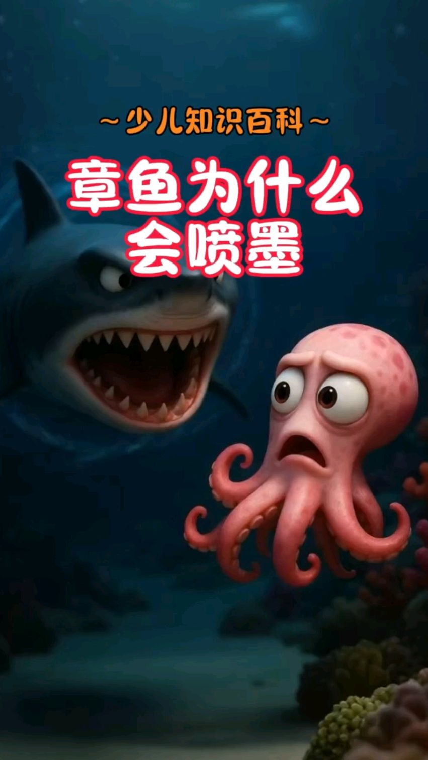 少儿百科知识《章鱼为什么会喷墨》