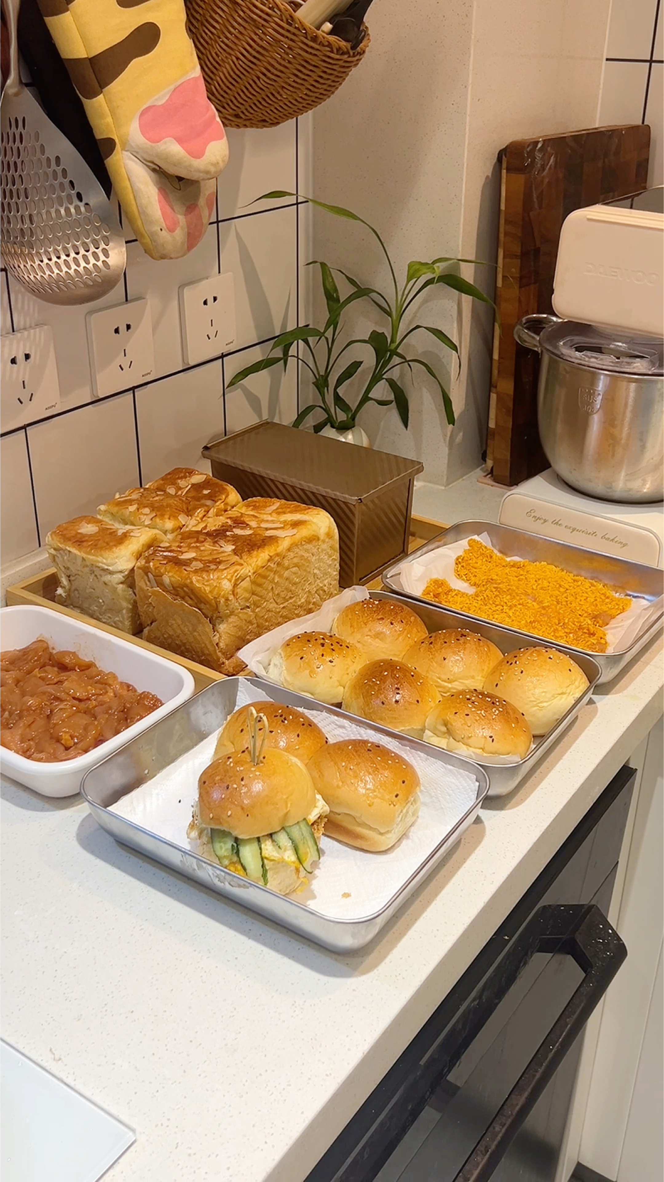 一周高效备餐,家里有厨师机的千万别闲置,做个拉丝吐司超级简单