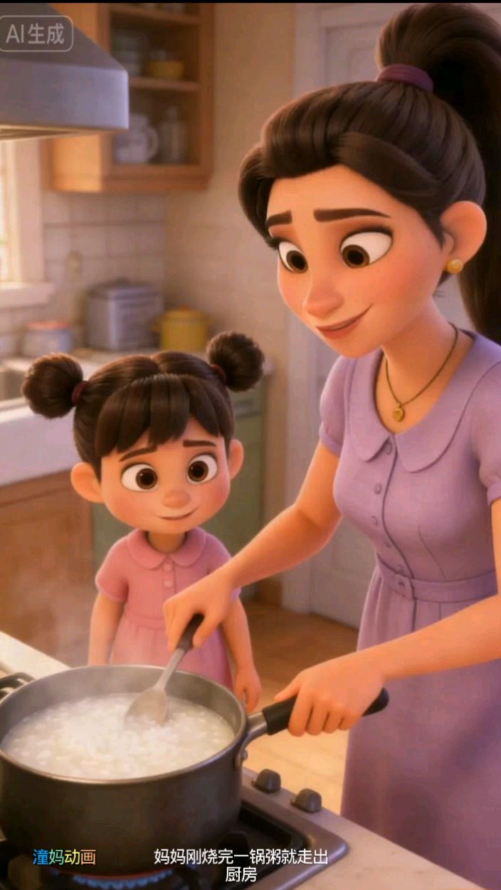 一家人一起做的皮蛋瘦肉粥