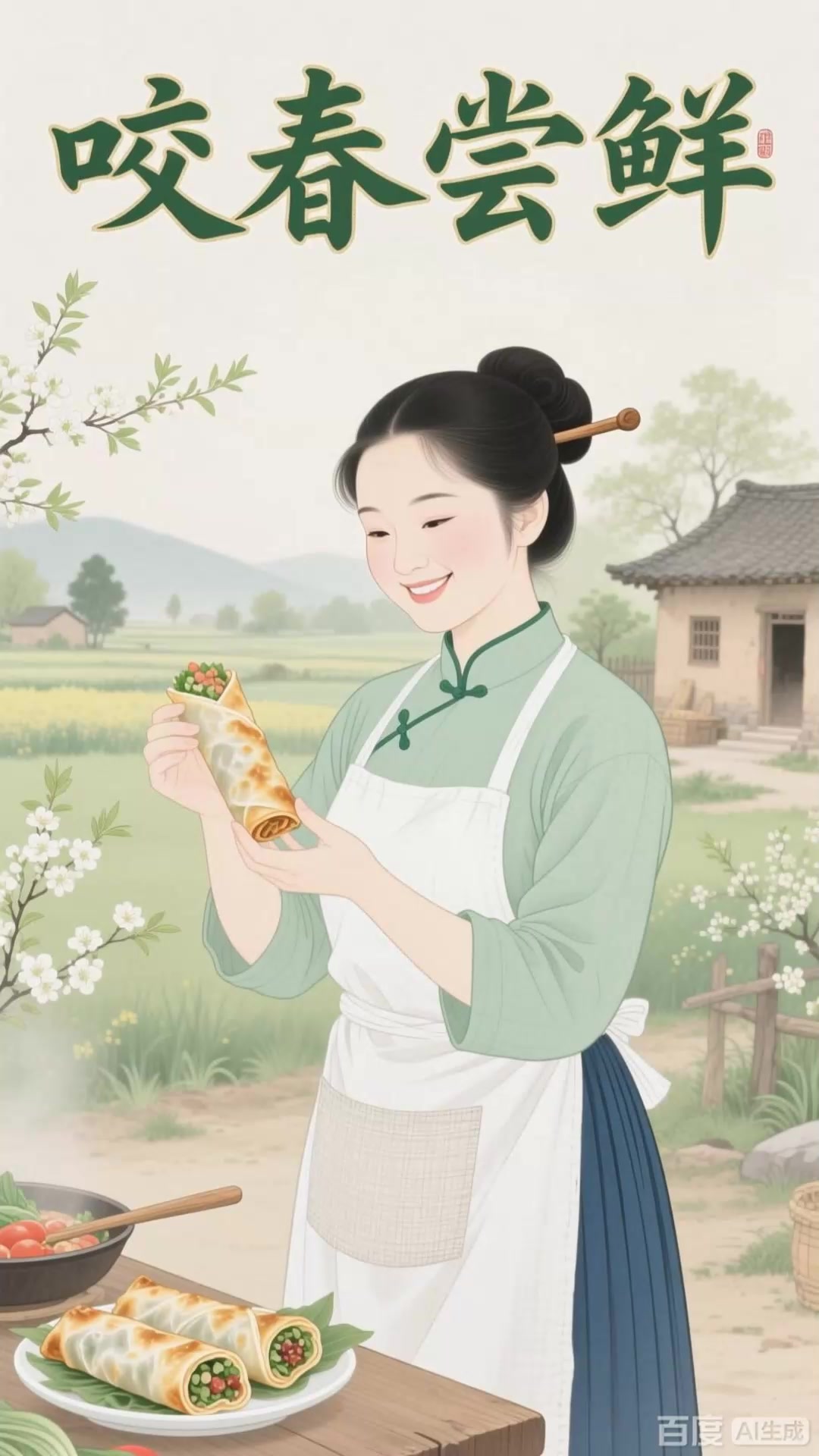 立春春卷：立春日俗，外酥里嫩春味盎然