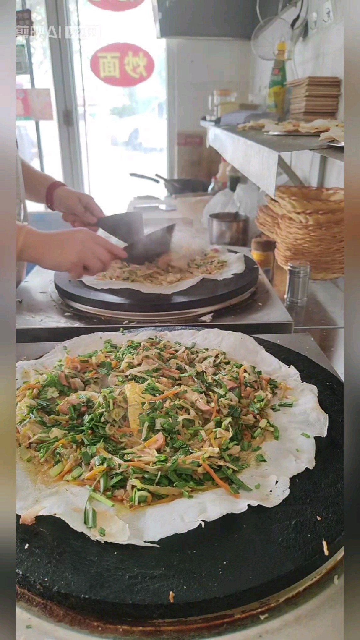 滕州菜煎饼欢迎前来打卡,地址鲍沟镇玻璃城杨村路口香源菜煎饼