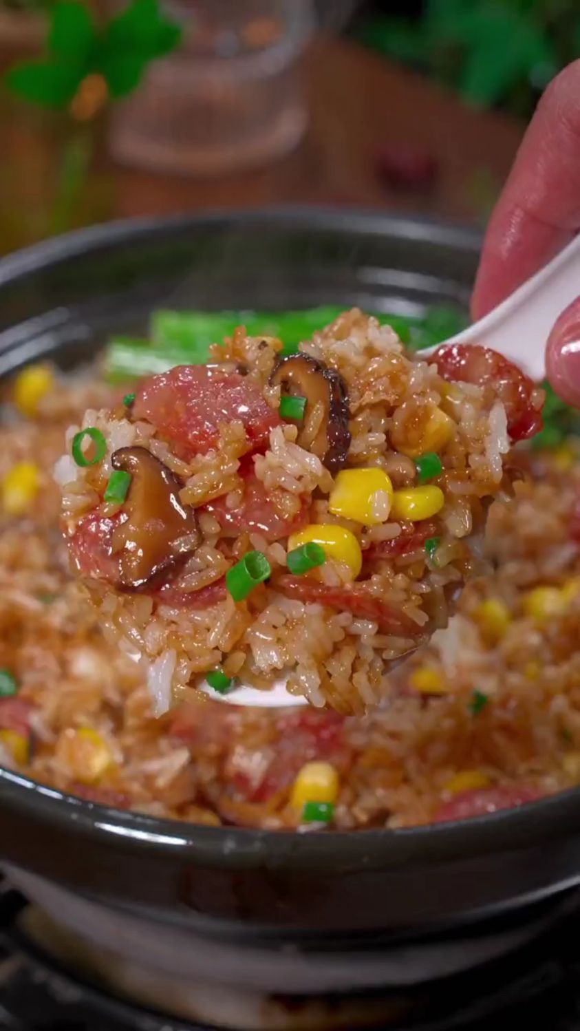 家庭版的煲仔饭的做法
