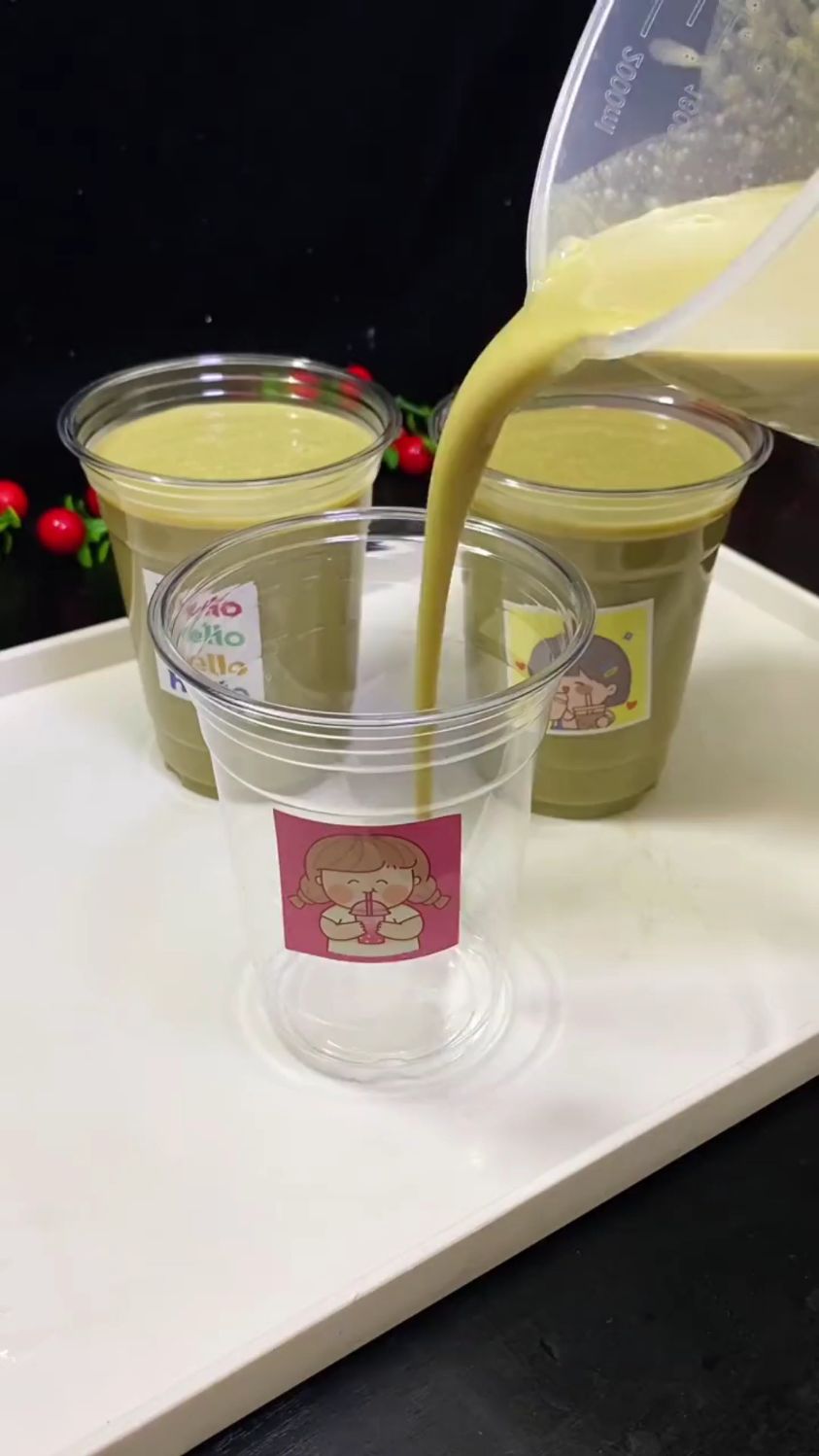 教你怎么自制绿豆冰沙