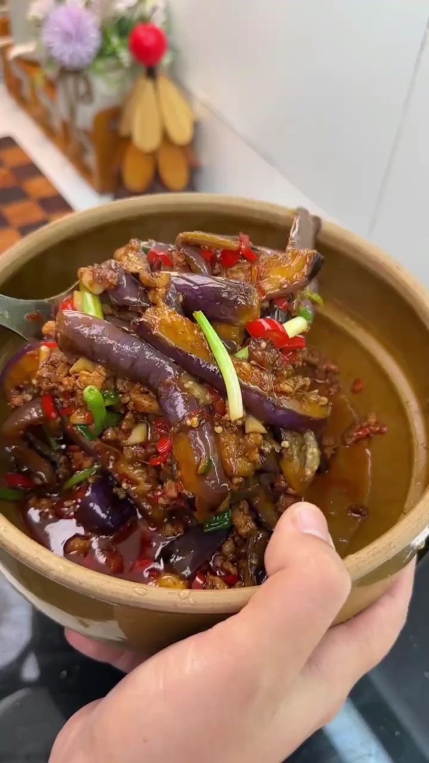 分享一道茄子肉末的做法