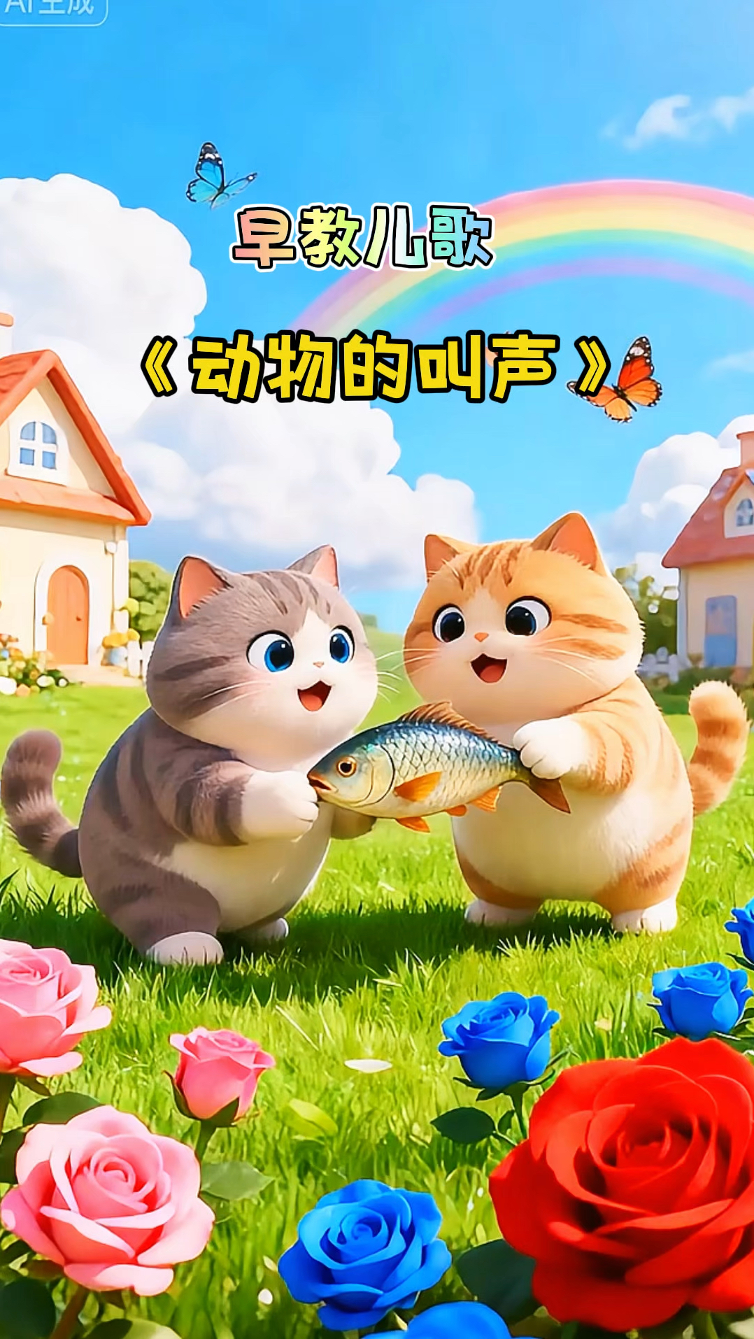 早教儿歌动画《动物的叫声》