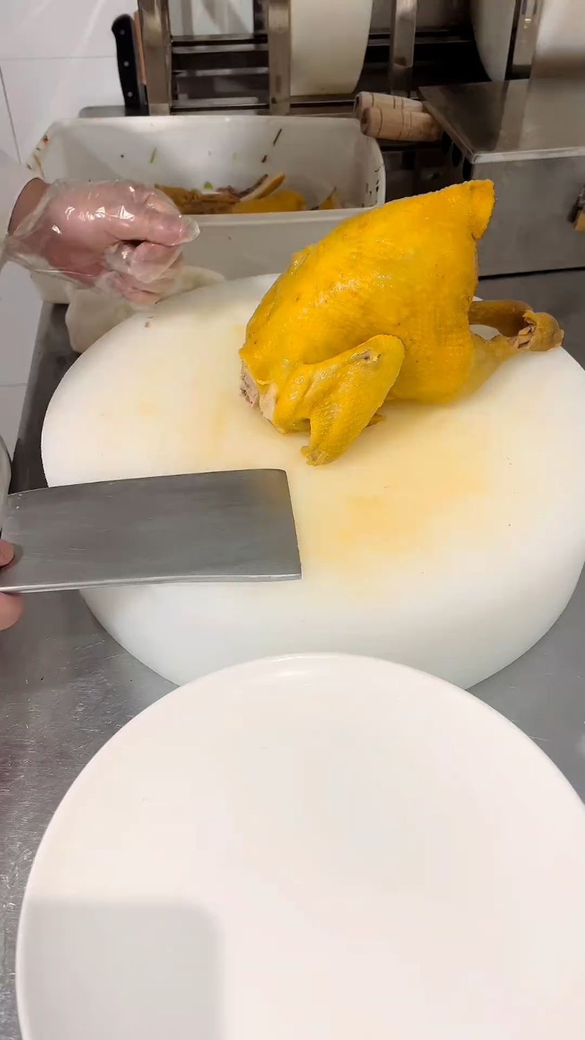 酒店砍法,砍鸡摆盘