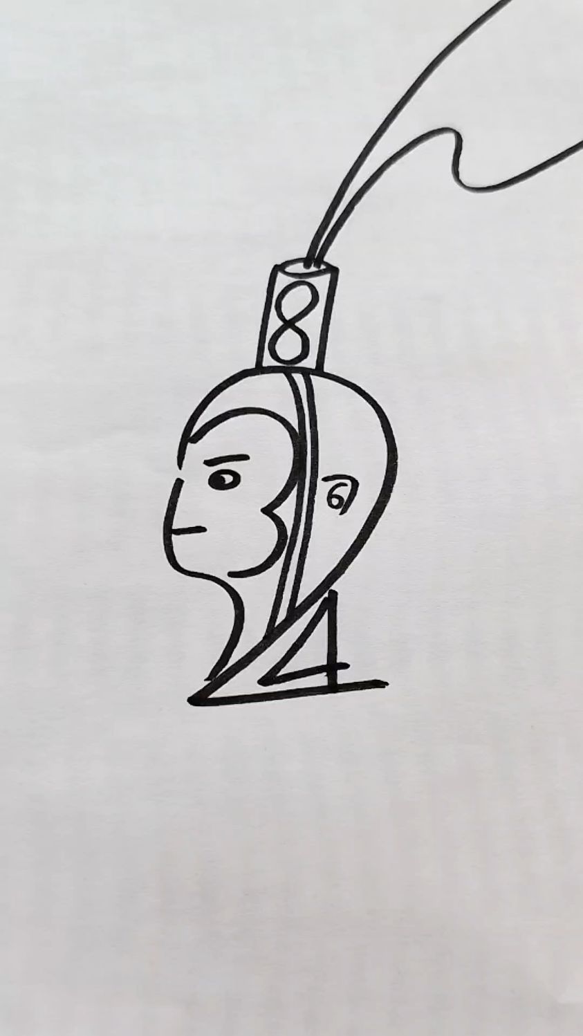 用数字1到12画孙悟空,简单又有趣,快跟我一起画吧