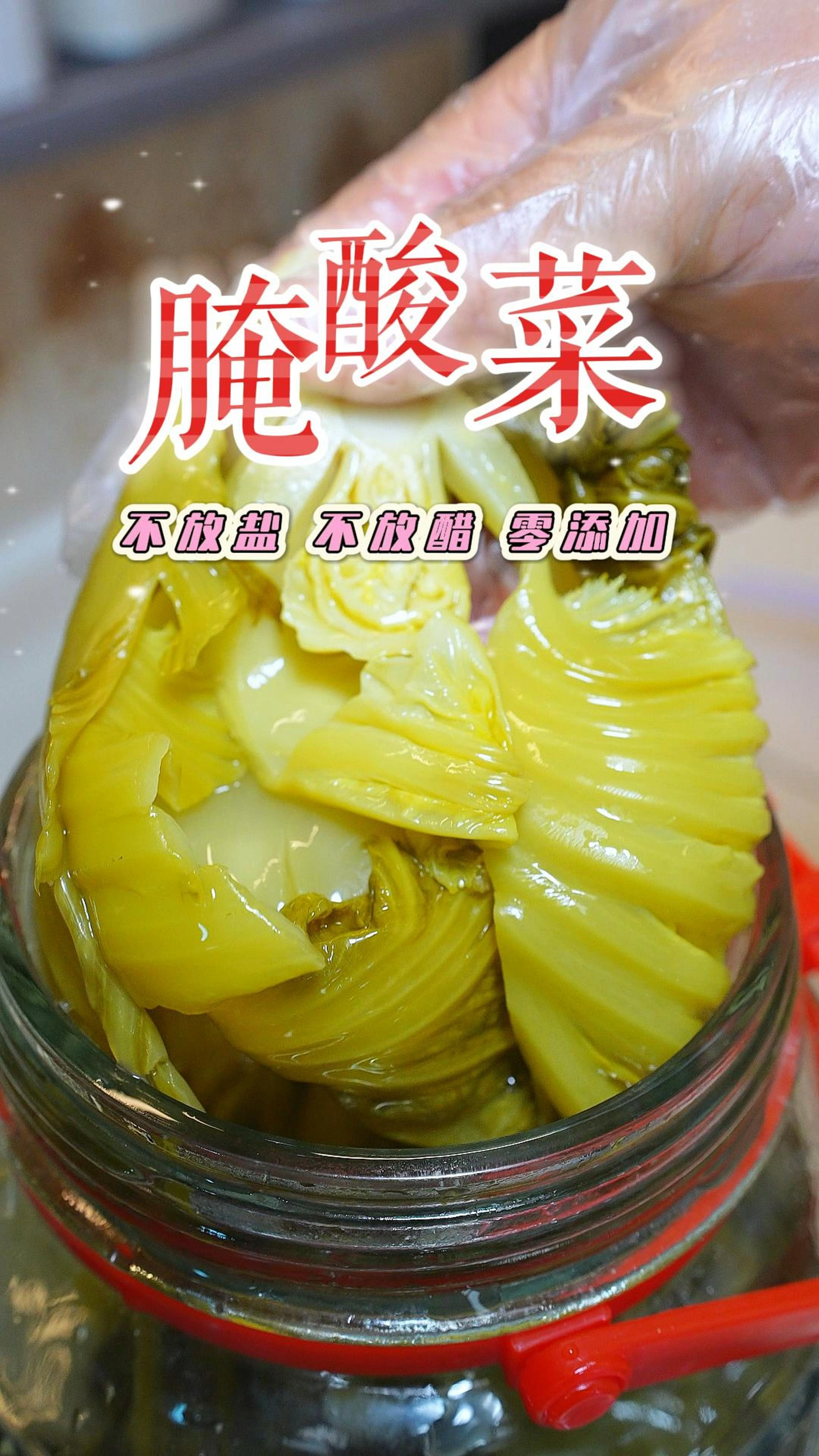 自己腌酸菜简单又爽脆,不放盐不放醋,主打干净健康卫生零添加
