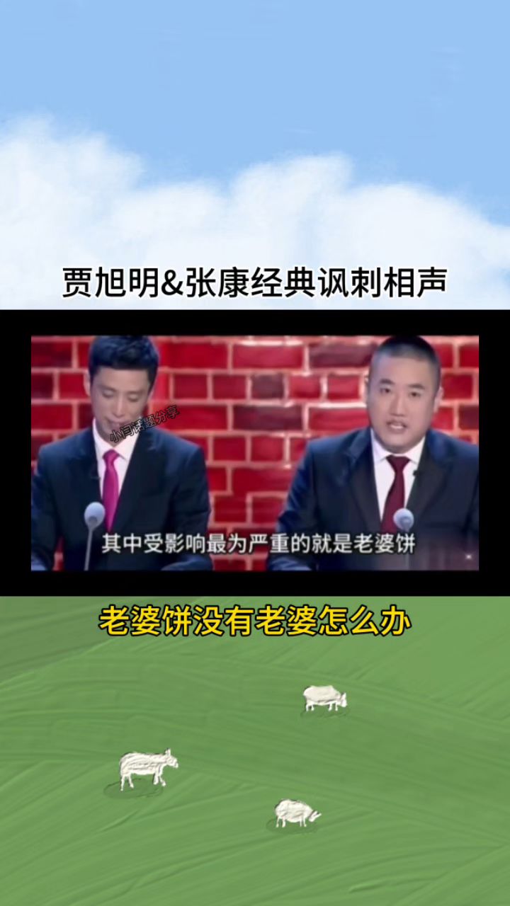 贾旭明&张康经典讽刺相声,如果老婆饼里面没有老婆怎么办