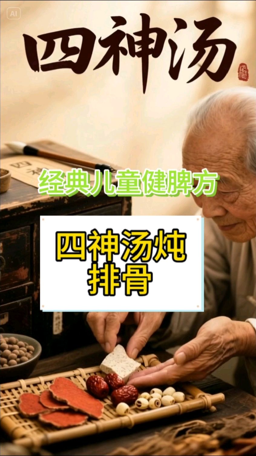 经典儿童健脾方:四神汤炖排骨