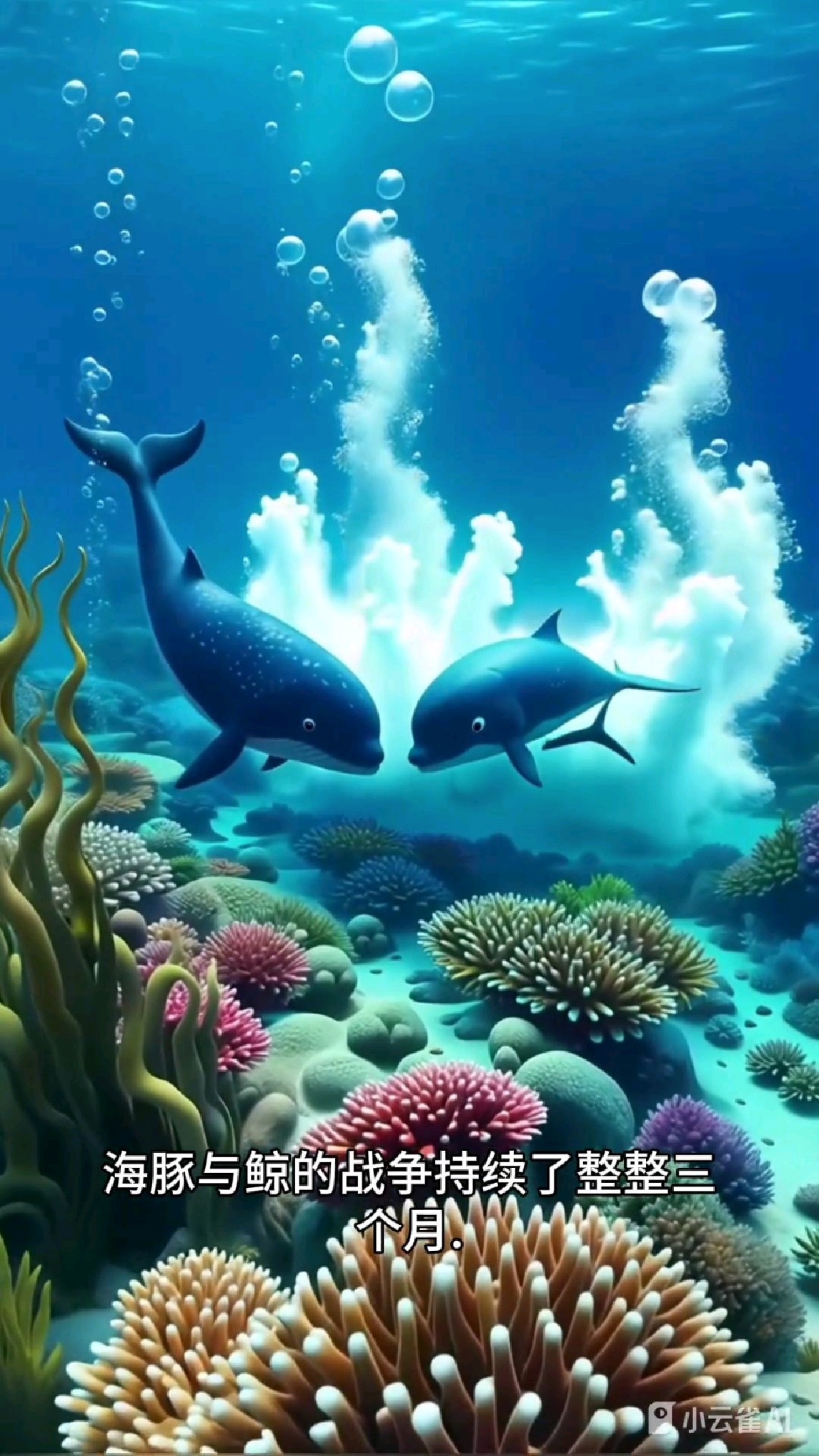 寓言故事一海豚、鲸与白杨鱼