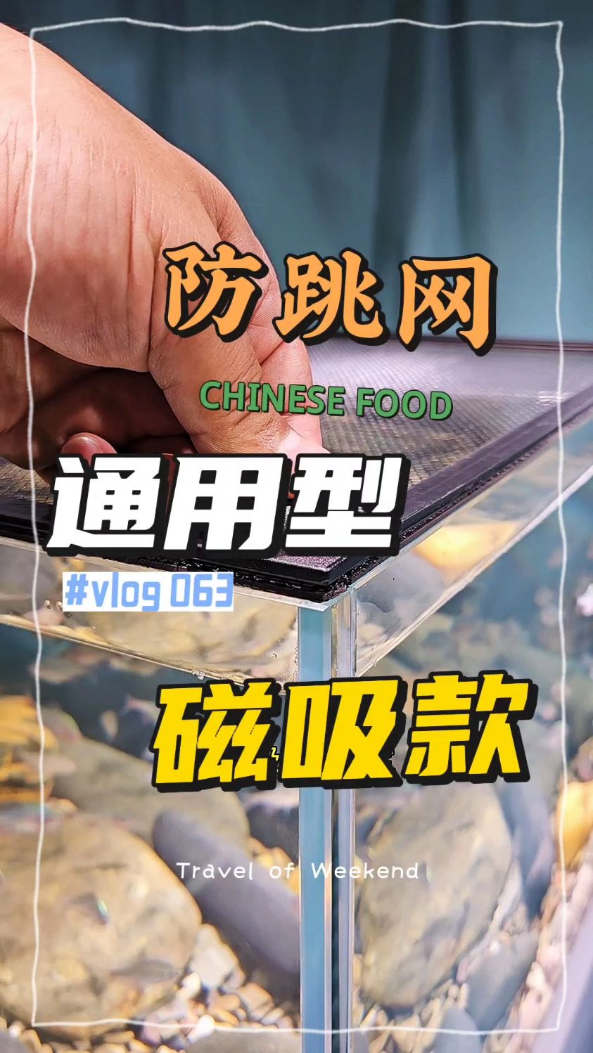 鱼缸防跳网透明防逃雷龙磁吸防跳缸防跳挡板多功能鱼缸磁吸隔离网