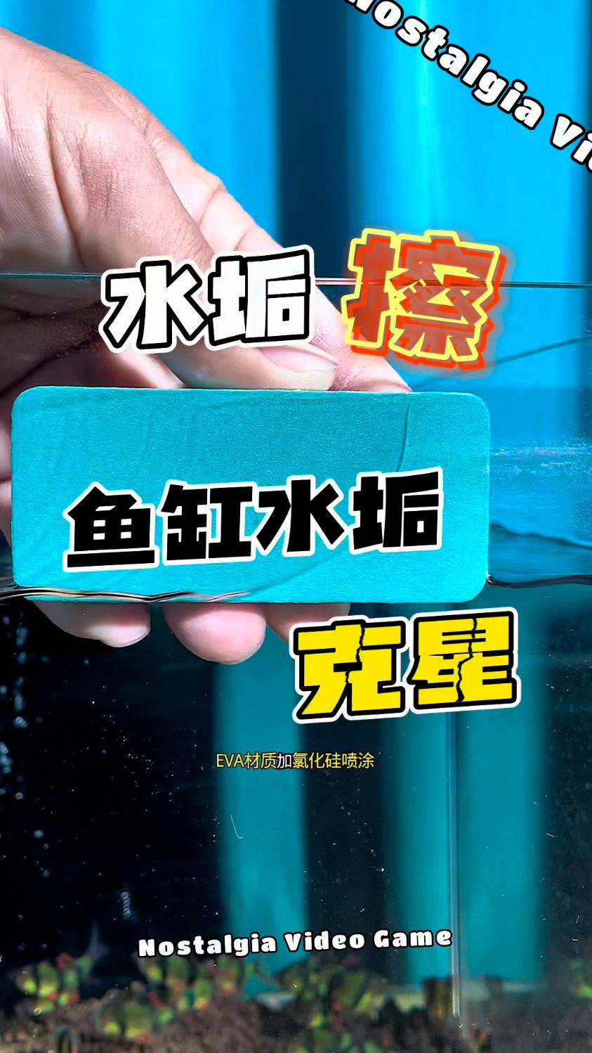 鱼缸擦玻璃清洁水垢神器擦鱼缸玻璃擦除藻清洗刷子
