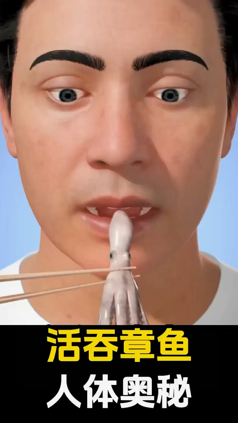 活吞章鱼有多可怕