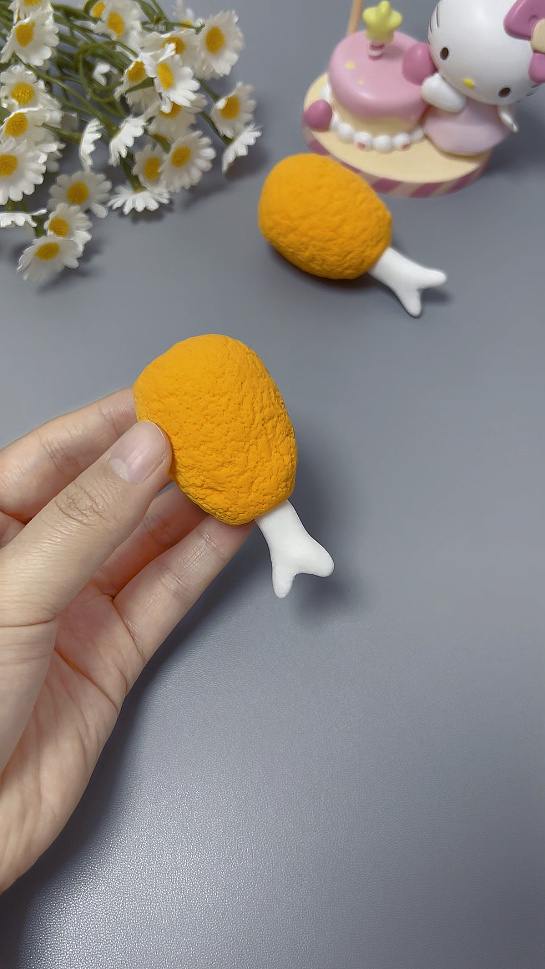 用粘土一起来做超级简单的鸡腿吧#手工diy #亲子手工 #粘土手工